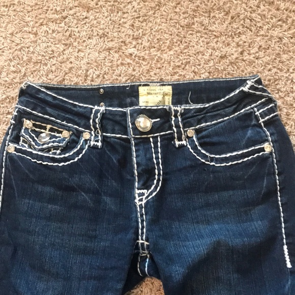 L.A. Idol USA Skinny Jeans w Rhinestones - Picture 2 of 4